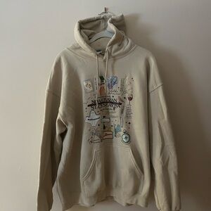 Noah Kahan Beige Graphic Sweatshirt